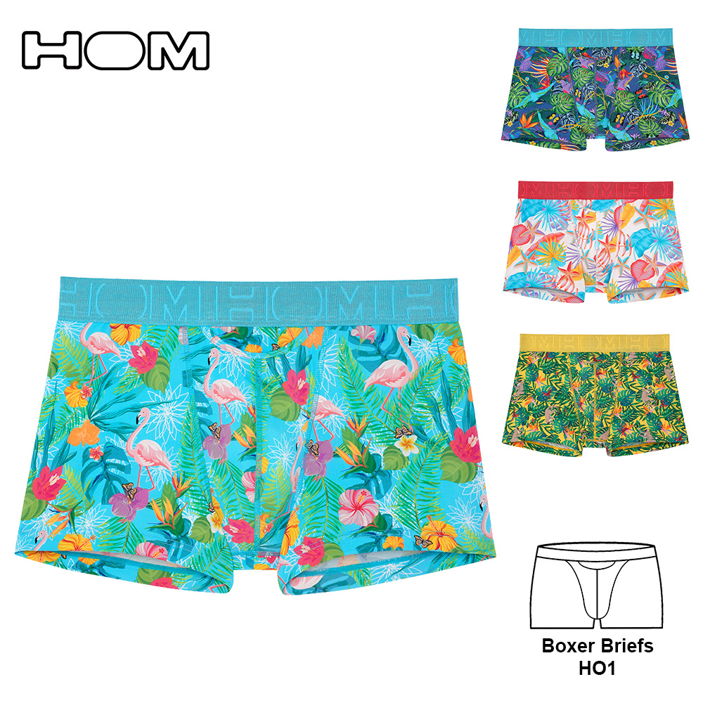 JP日本系列 潮流印花 Boxer Briefs HO1 男四角褲
