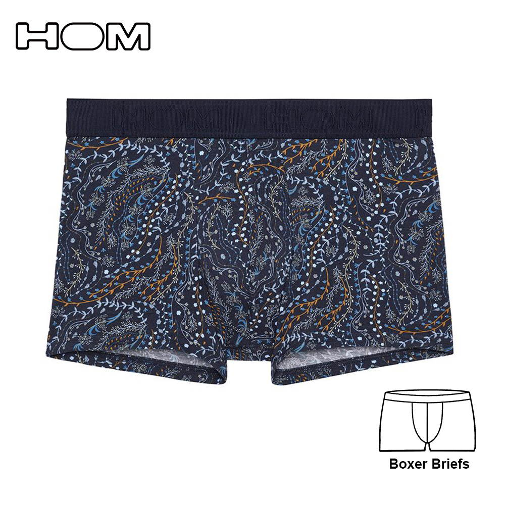 Boxer Briefs 時尚印花男四角褲 