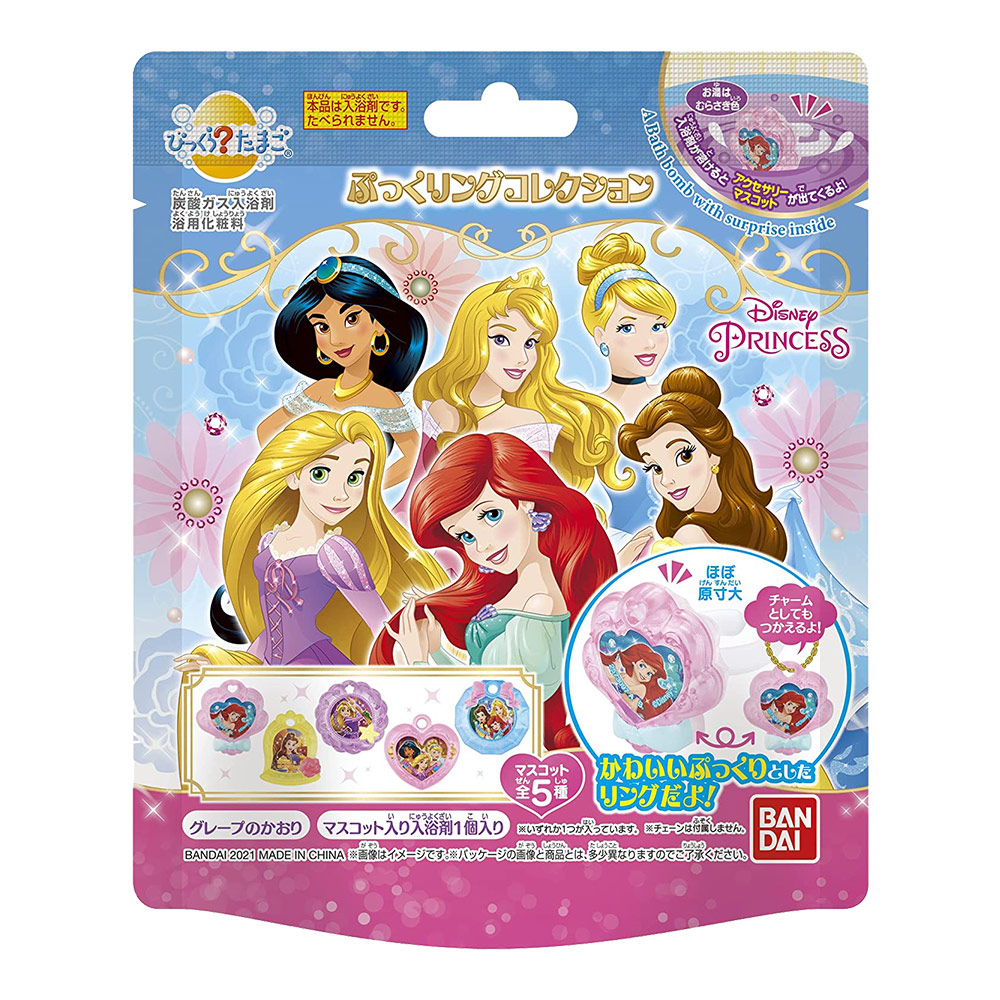 迪士尼公主入浴球(粉綠.玫瑰)75g