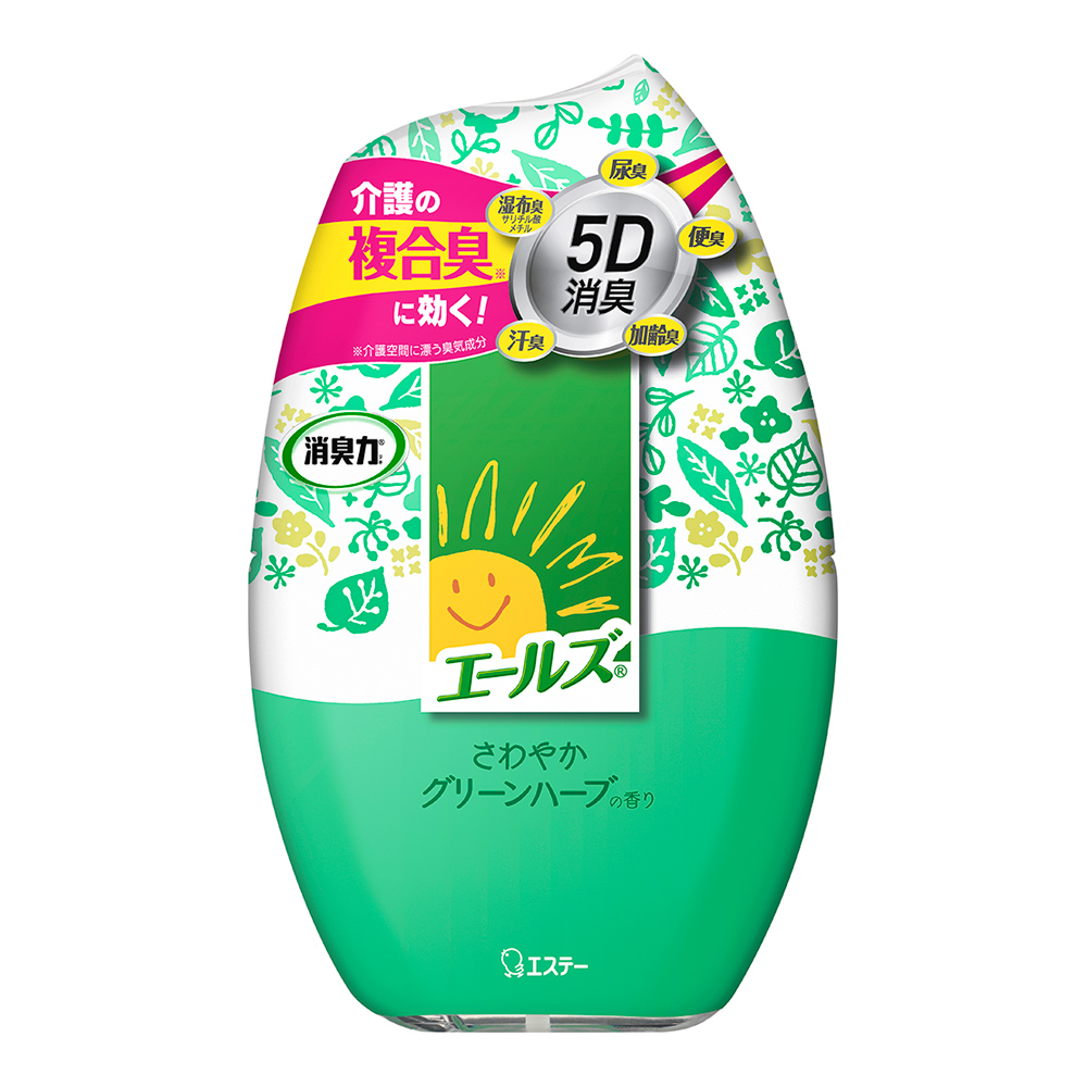 部屋消臭力-抗尿味體臭／清爽綠草香400ml