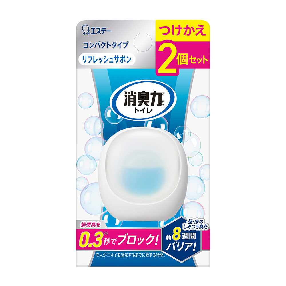 ST浴廁2Way持久消臭力補充劑組-清新皂香6mlx2入