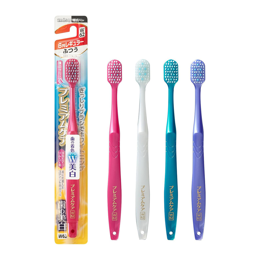 EBiSU超纖細毛寬幅亮潔牙刷B-3607M(普通毛/圓頭/合色)