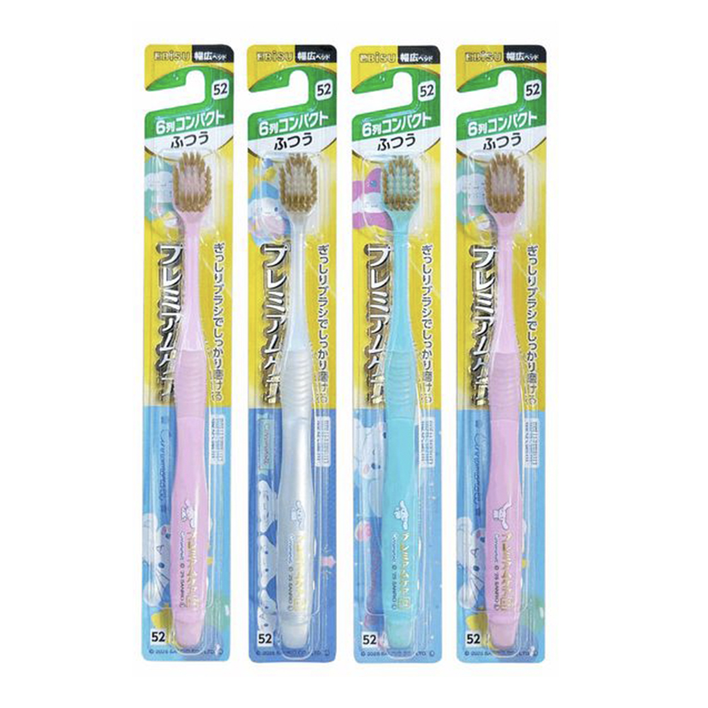 EBiSU極致保護大耳狗牙刷B-3646M(普通毛/6列小刷頭/合色)