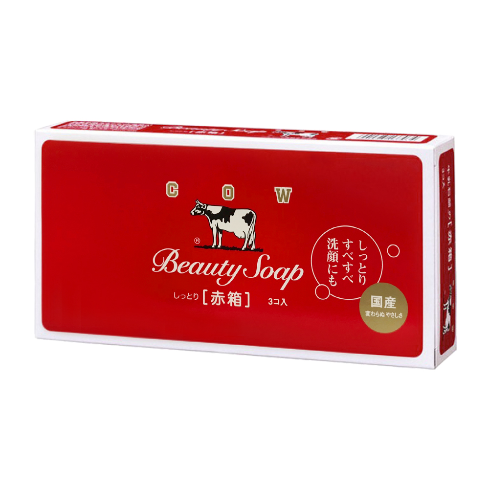 牛乳石鹼牛乳香皂3入裝(玫瑰滋潤)90g