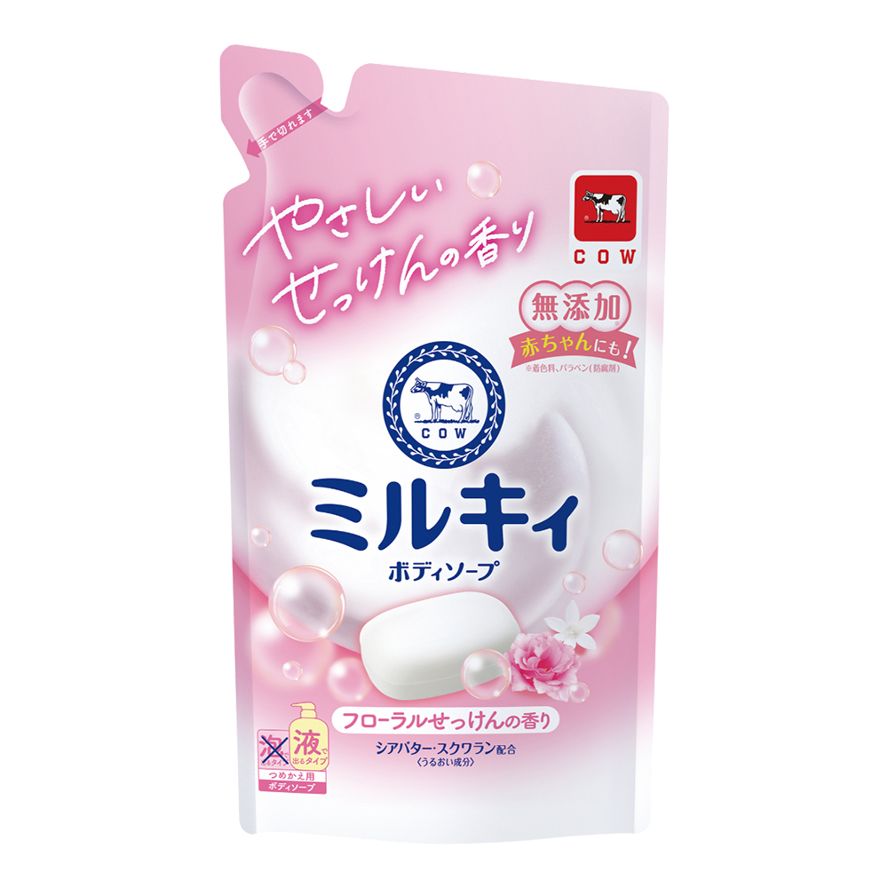 牛乳精華沐浴乳補充包(玫瑰花香)360ml