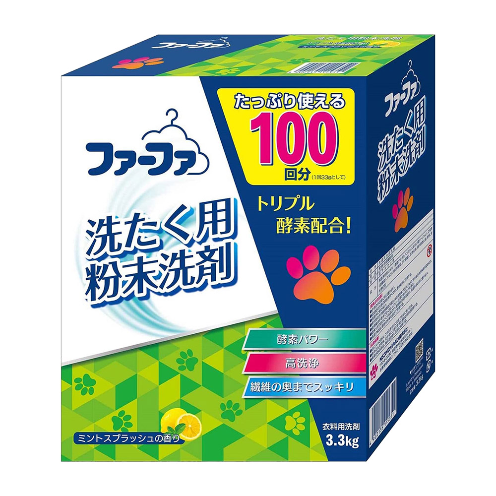 NSFaFa酵素強效洗衣粉(薄荷檸檬香)3.3kg