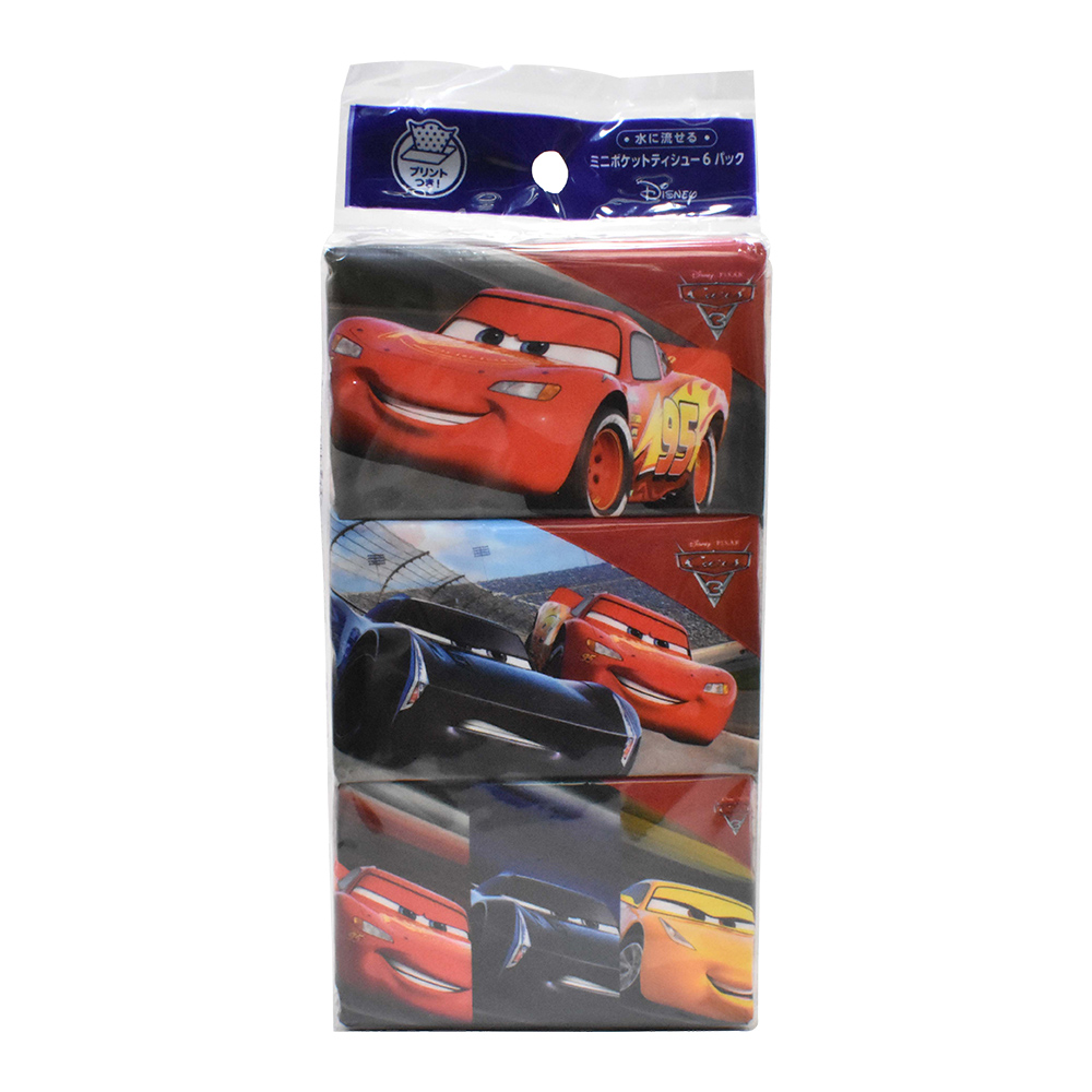 HAYASHI 汽車總動員印花面紙(迷你型/8抽)6入1組