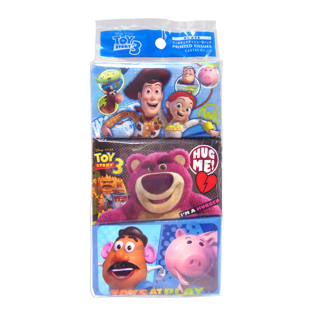 HAYASHI 玩具總動員印花面紙(迷你型/8抽)6入1組