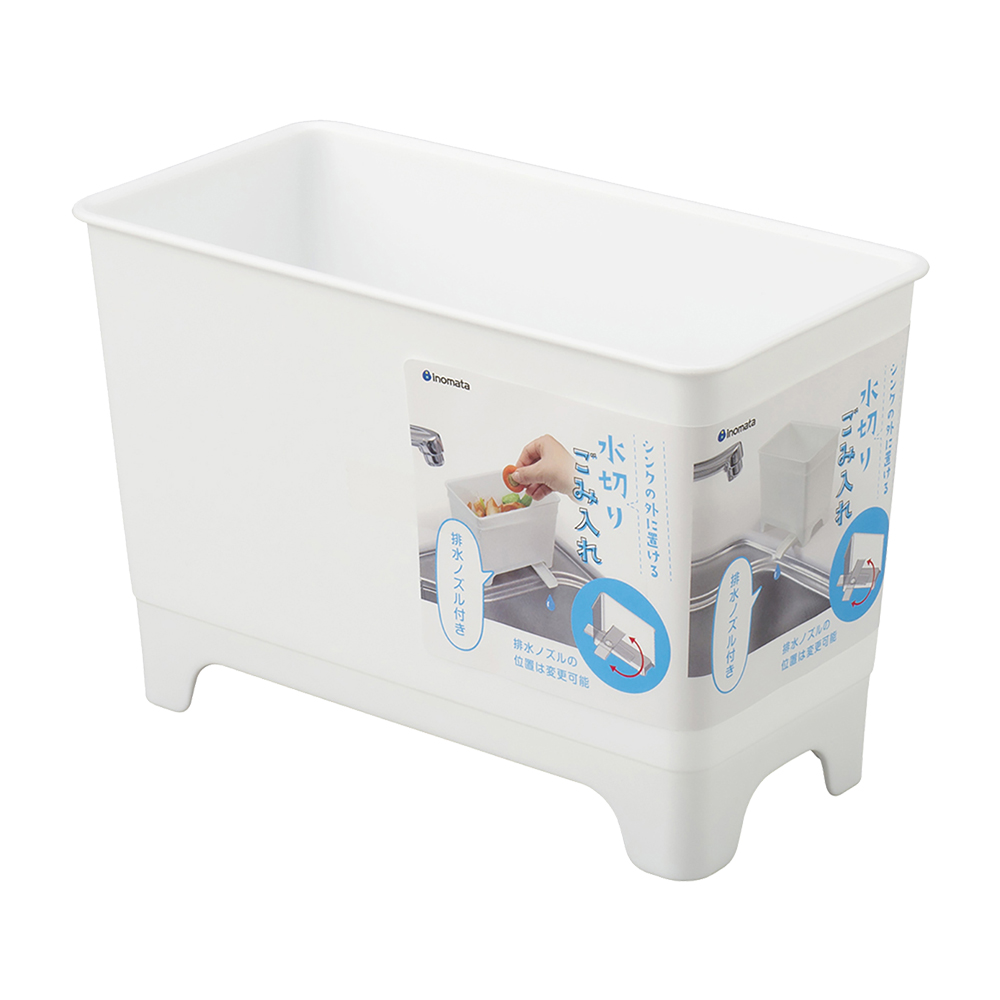 inomata水槽邊瀝水廚餘盒