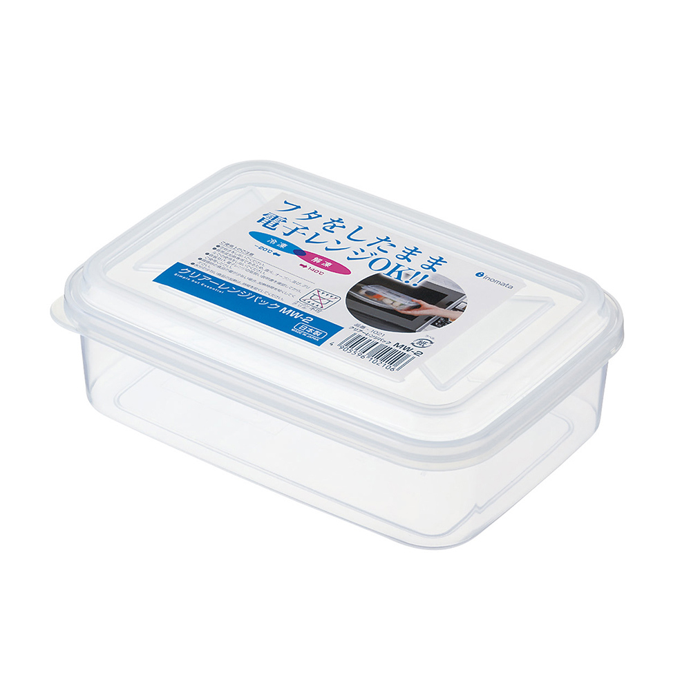 inomata可微波透明保鮮盒800ml