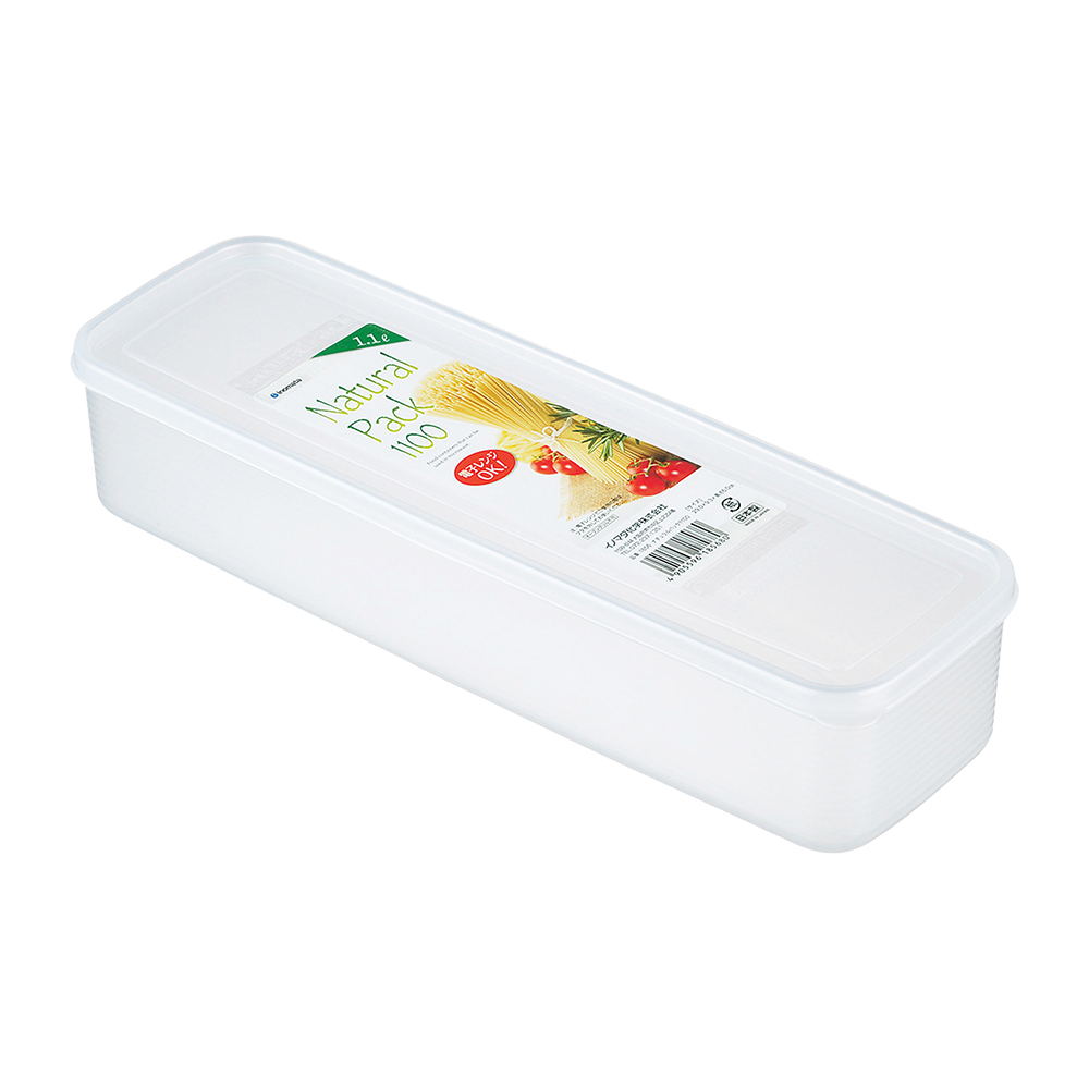 inomata可微波長條保鮮盒1100ml