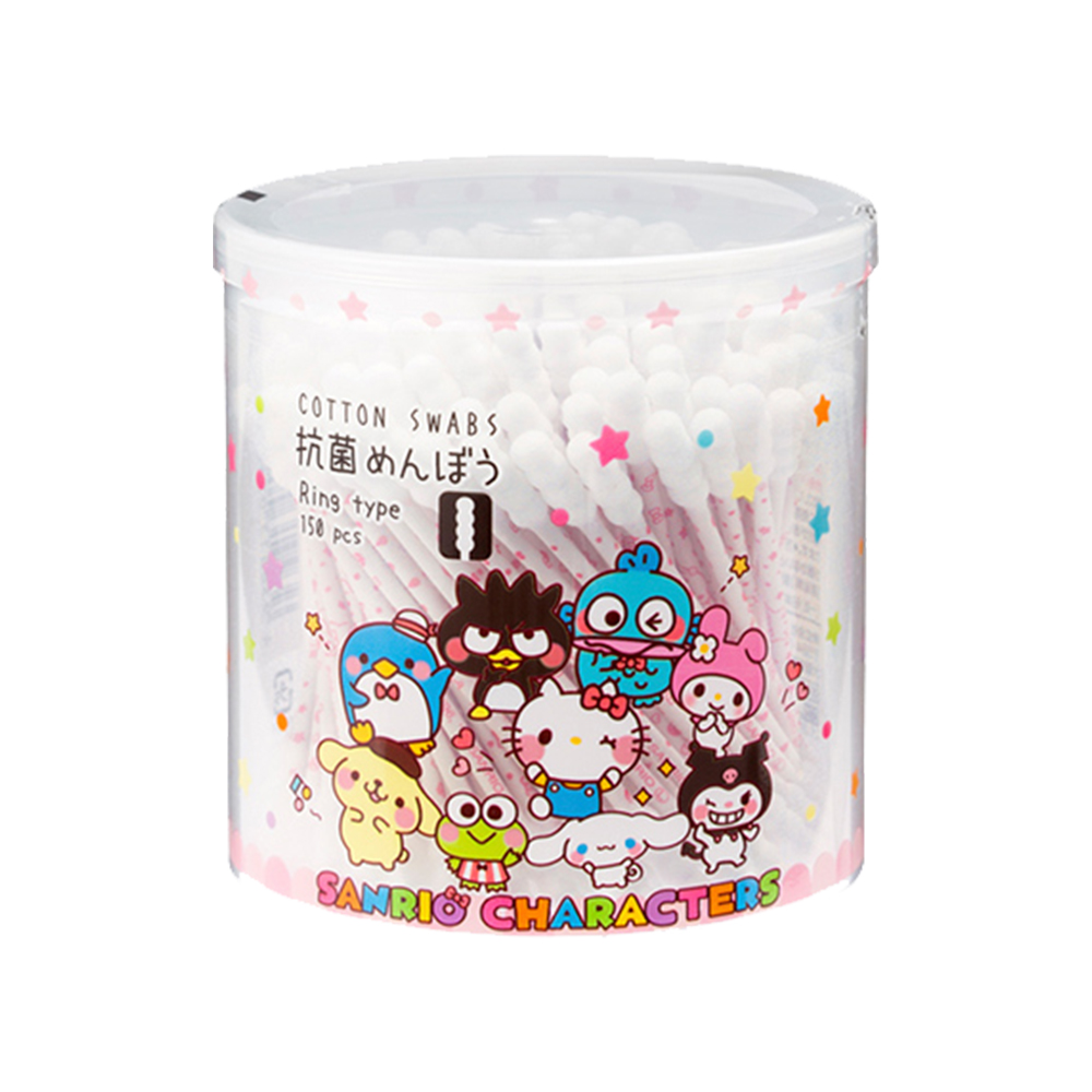 三麗鷗Sanrio家族抗菌螺旋棉花棒150支入