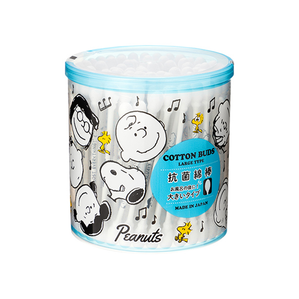 SANYO史努比大頭綿軟型抗菌棉花棒110支入
