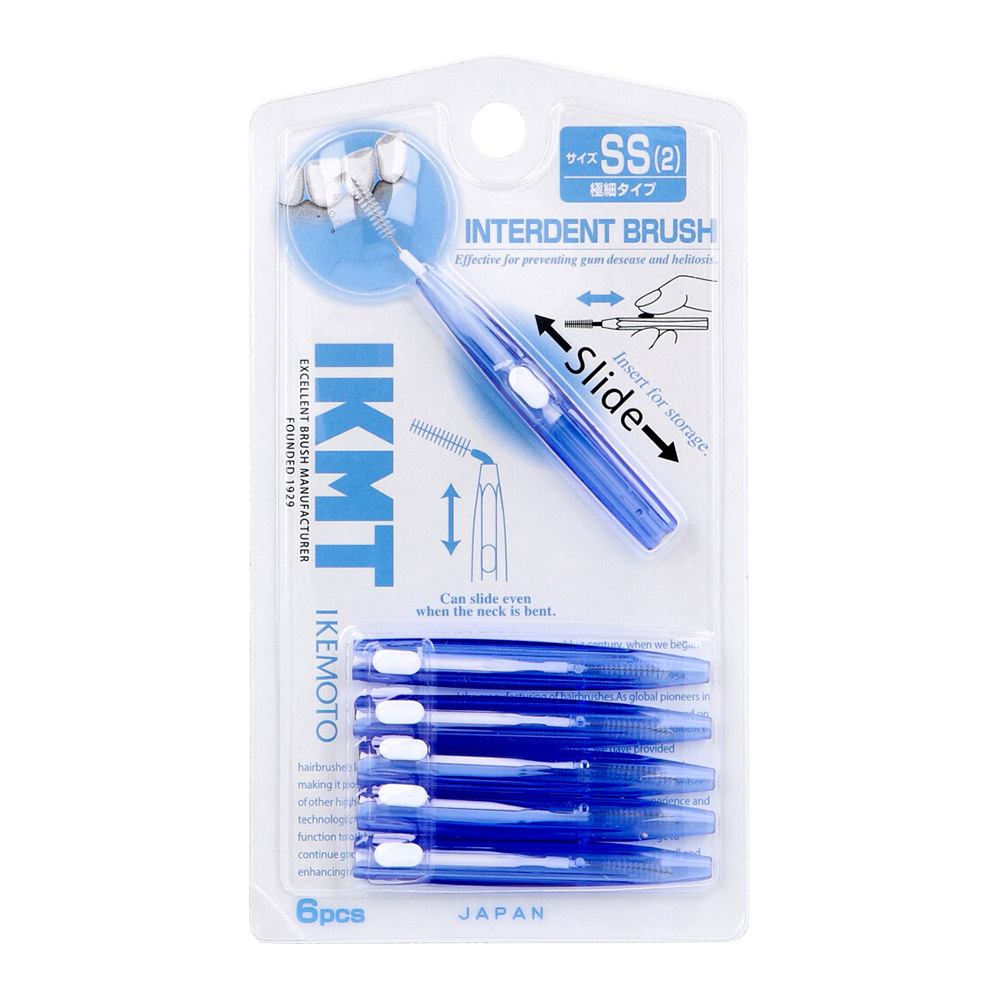 IKEMOTO攜帶式收納型齒間刷SS號(極細／6支入)