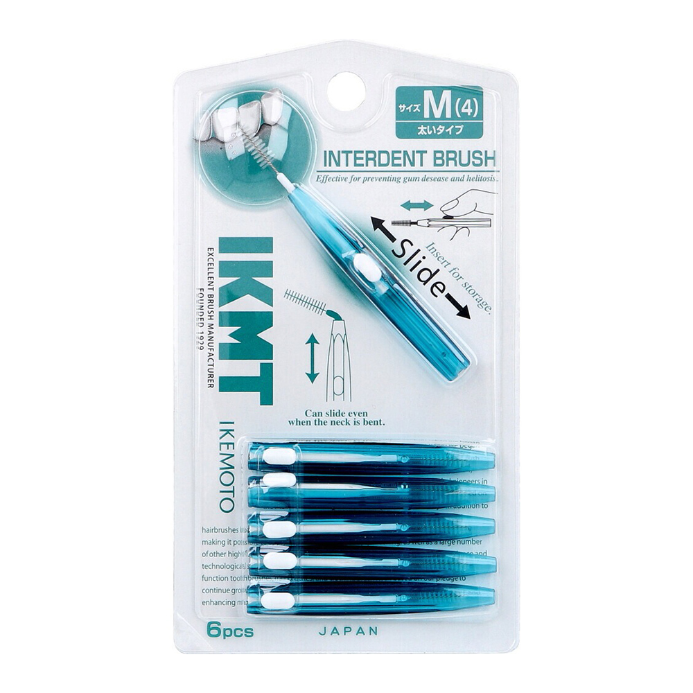 IKEMOTO攜帶式收納型齒間刷M號(一般／6支入)