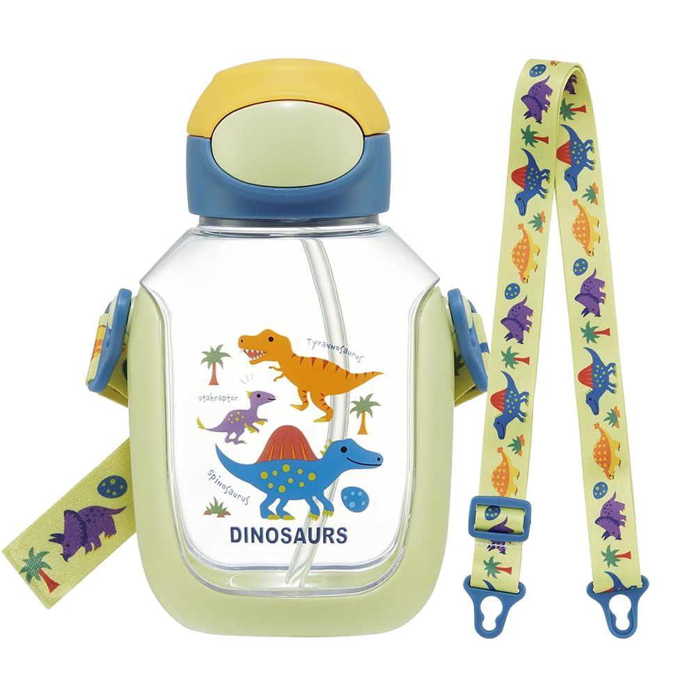 SKATER兒童吸管透明冷水壺530ml(恐龍)