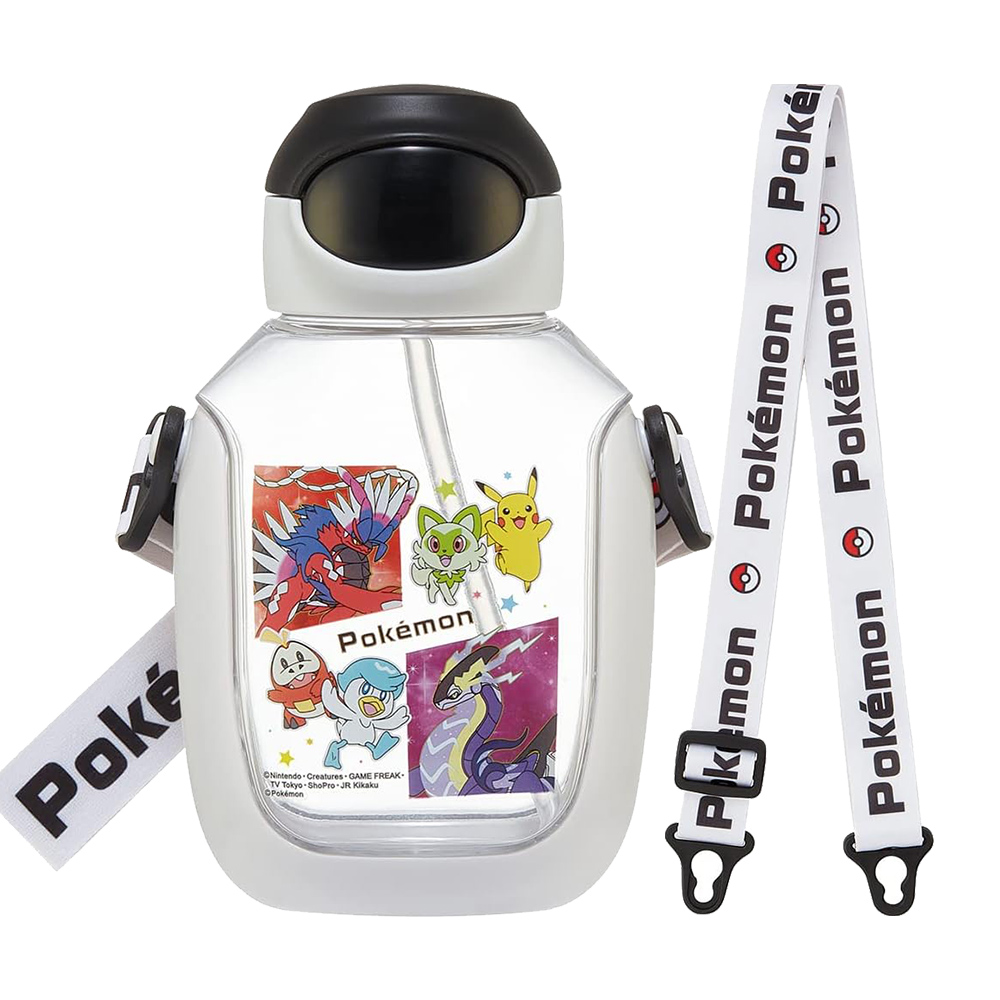 SKATER兒童吸管透明冷水壺530ml(寶可夢)