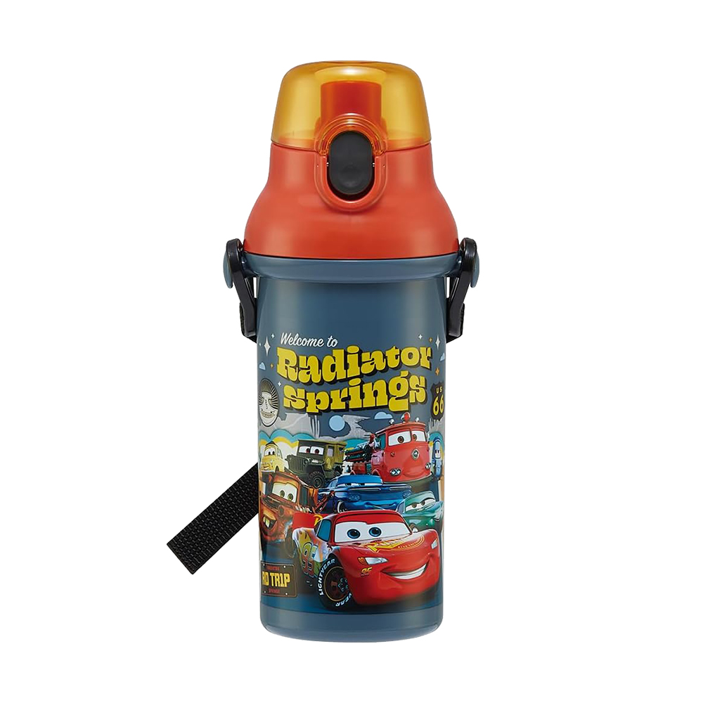 SKATER銀離子抑菌兒童直飲冷水壺480ml(汽車總動員)