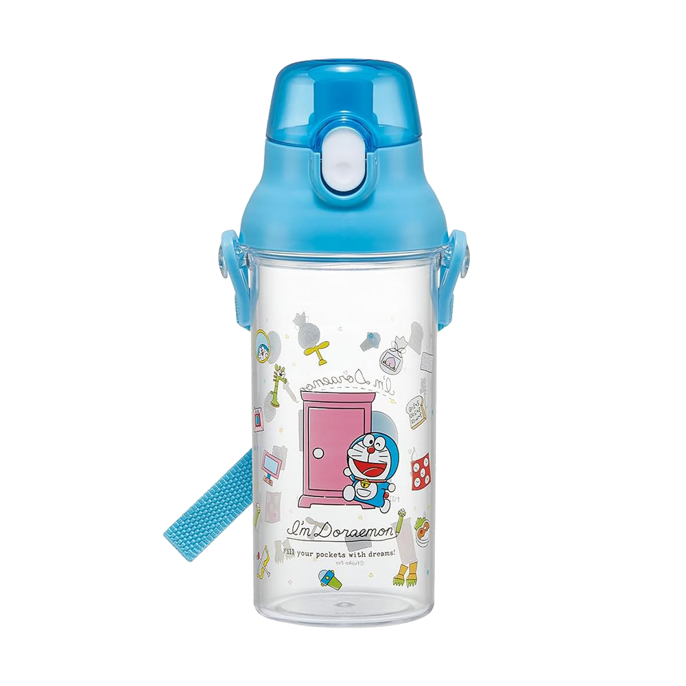 SKATER兒童直飲式透明冷水壺480ml(哆啦A夢)