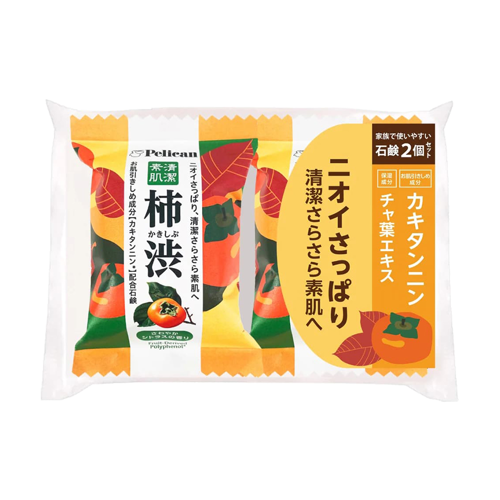 Pelican柿澀清潔香皂80gX2入