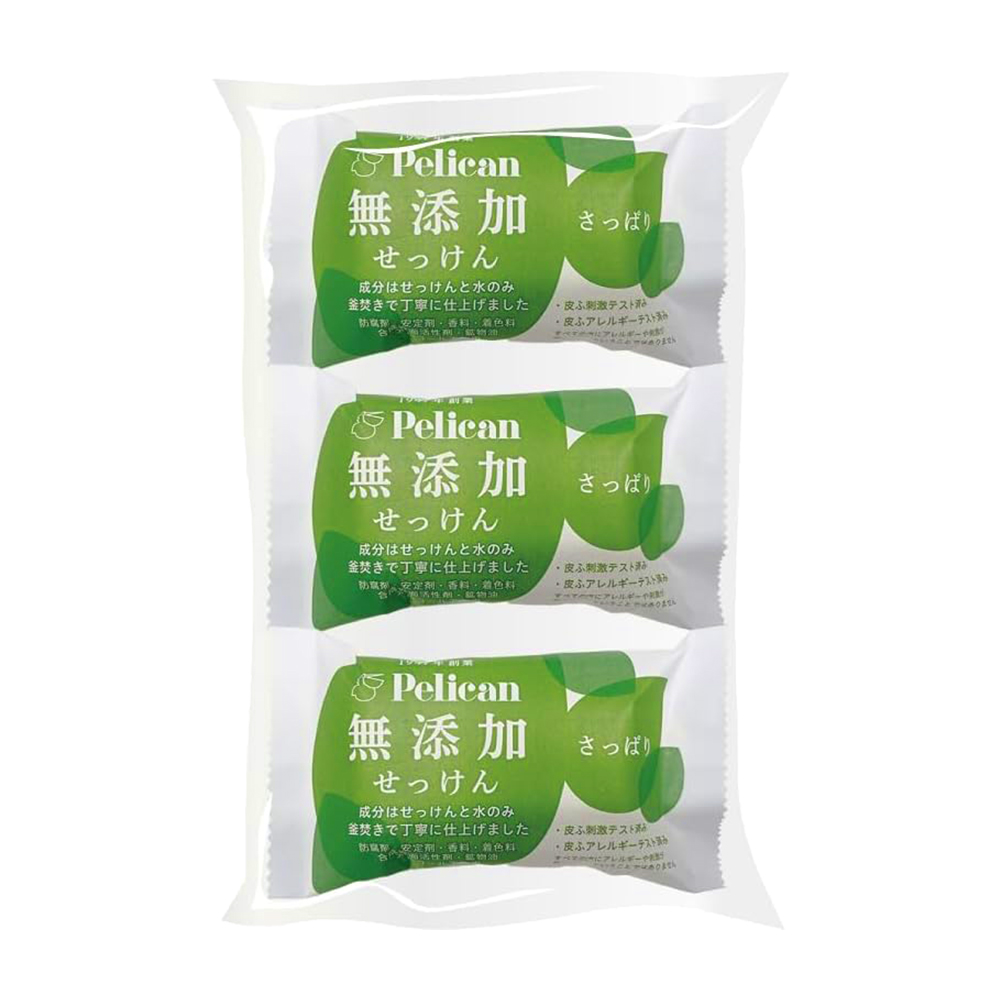 Pelican無添加清爽香皂100gX3入