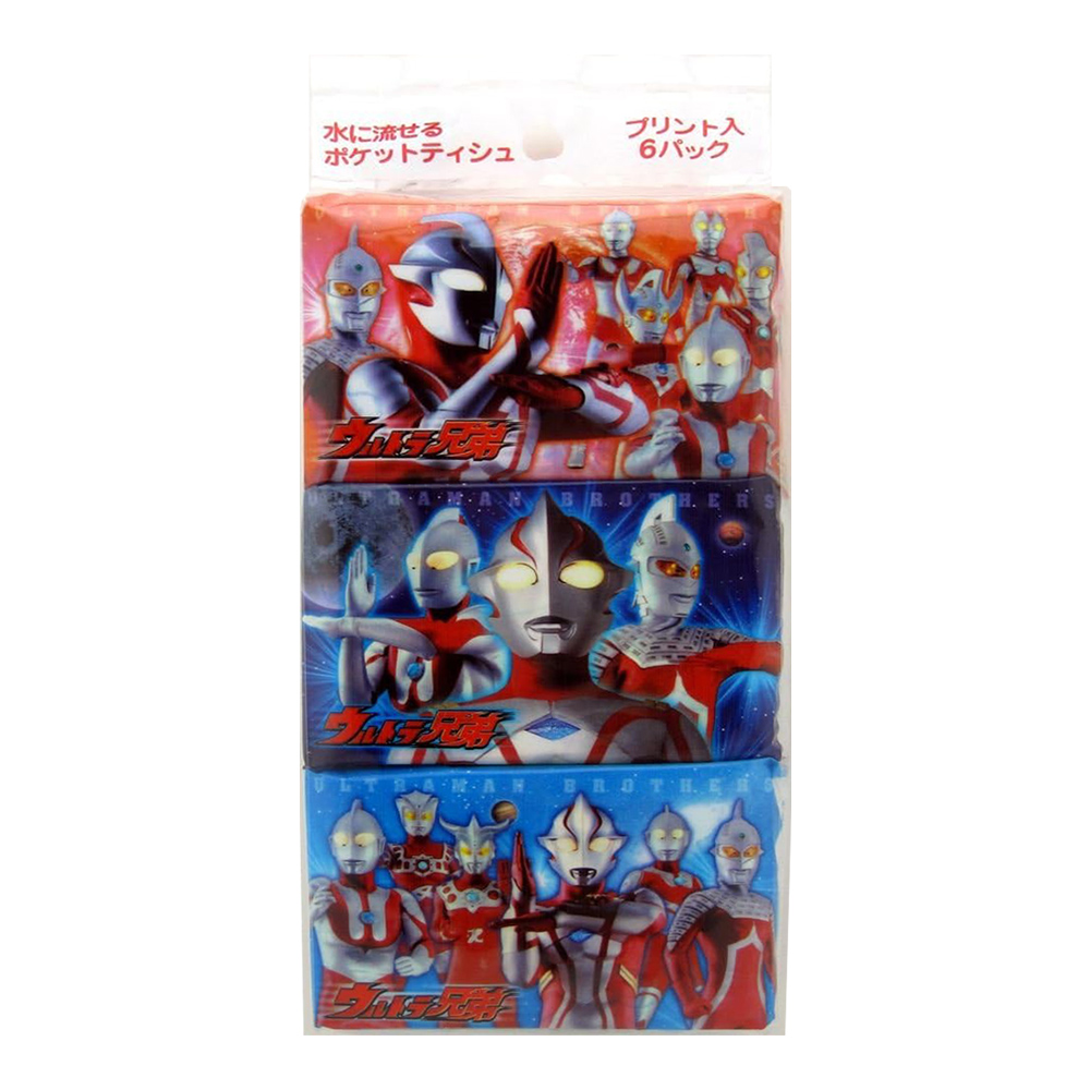 HAYASHI鹹蛋超人印花面紙(迷你型/8抽)6入1組