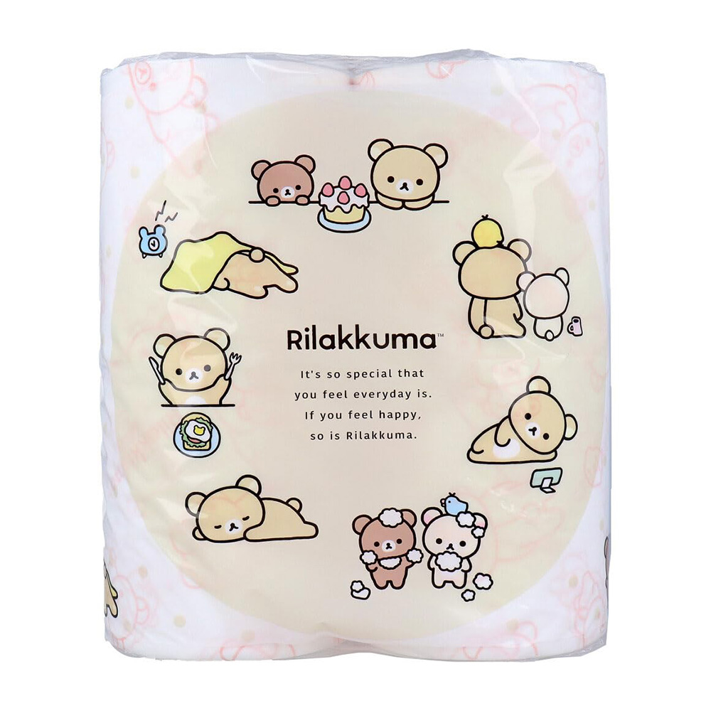 HAYASHI 拉拉熊印花滾筒衛生紙(30m/4捲1袋)