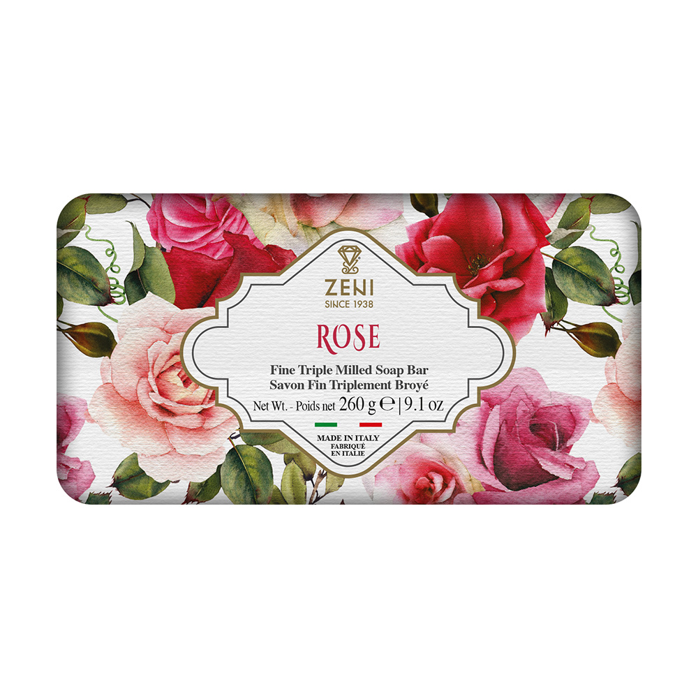 ZENI義大利三重研磨香皂(玫瑰)260g