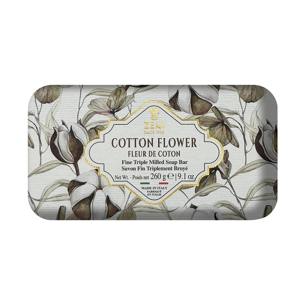 ZENI義大利植物萃取三重研磨香皂(木棉花)260g