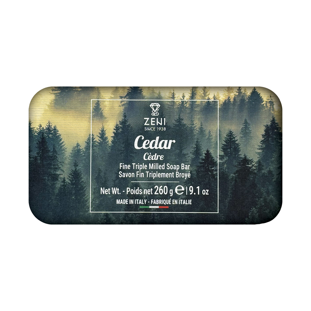 ZENI義大利植物萃取三重研磨香皂(雪松)260g