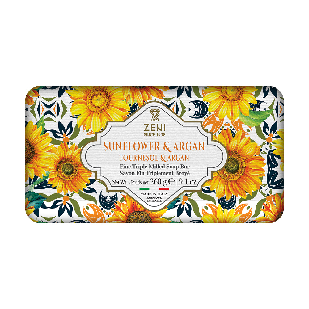 ZENI義大利三重研磨香皂(向日葵&摩洛哥堅果)260g