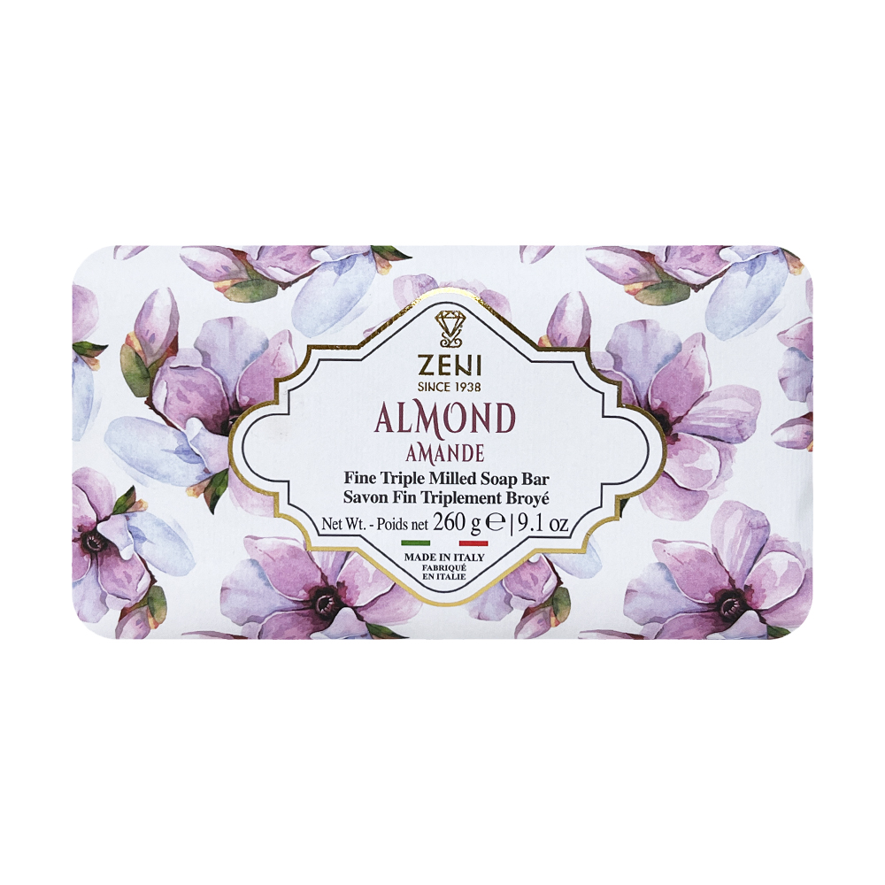 ZENI義大利植物萃取三重研磨香皂(杏花)260g