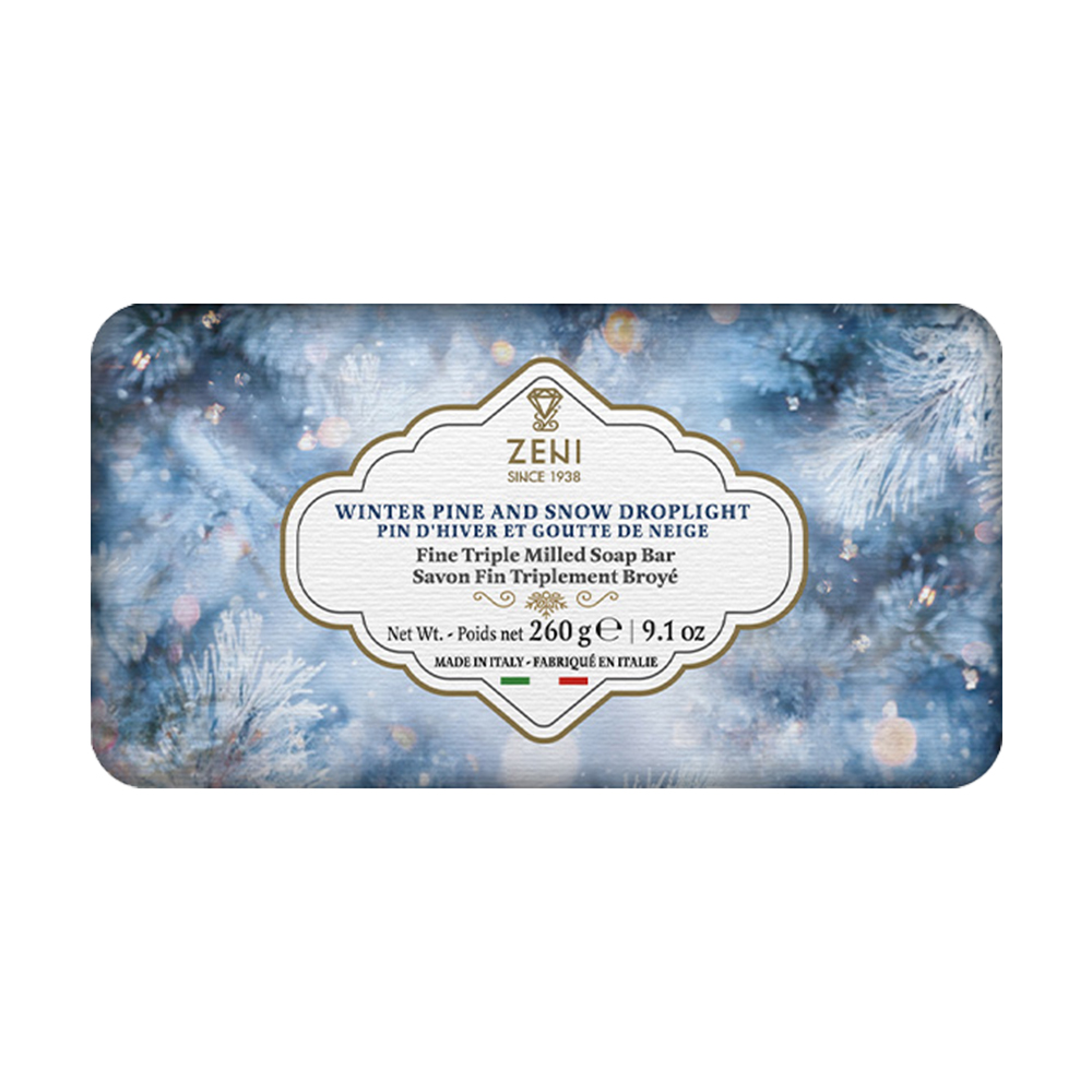 ZENI義大利植物萃取三重研磨香皂(雪滴中的松木)260g