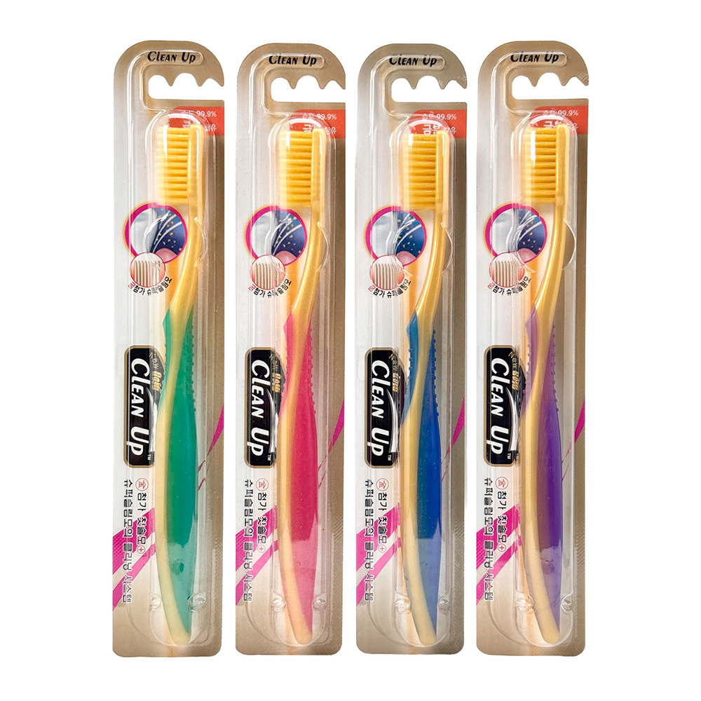 Clean Up 奈米金絲極細毛牙刷(合色)