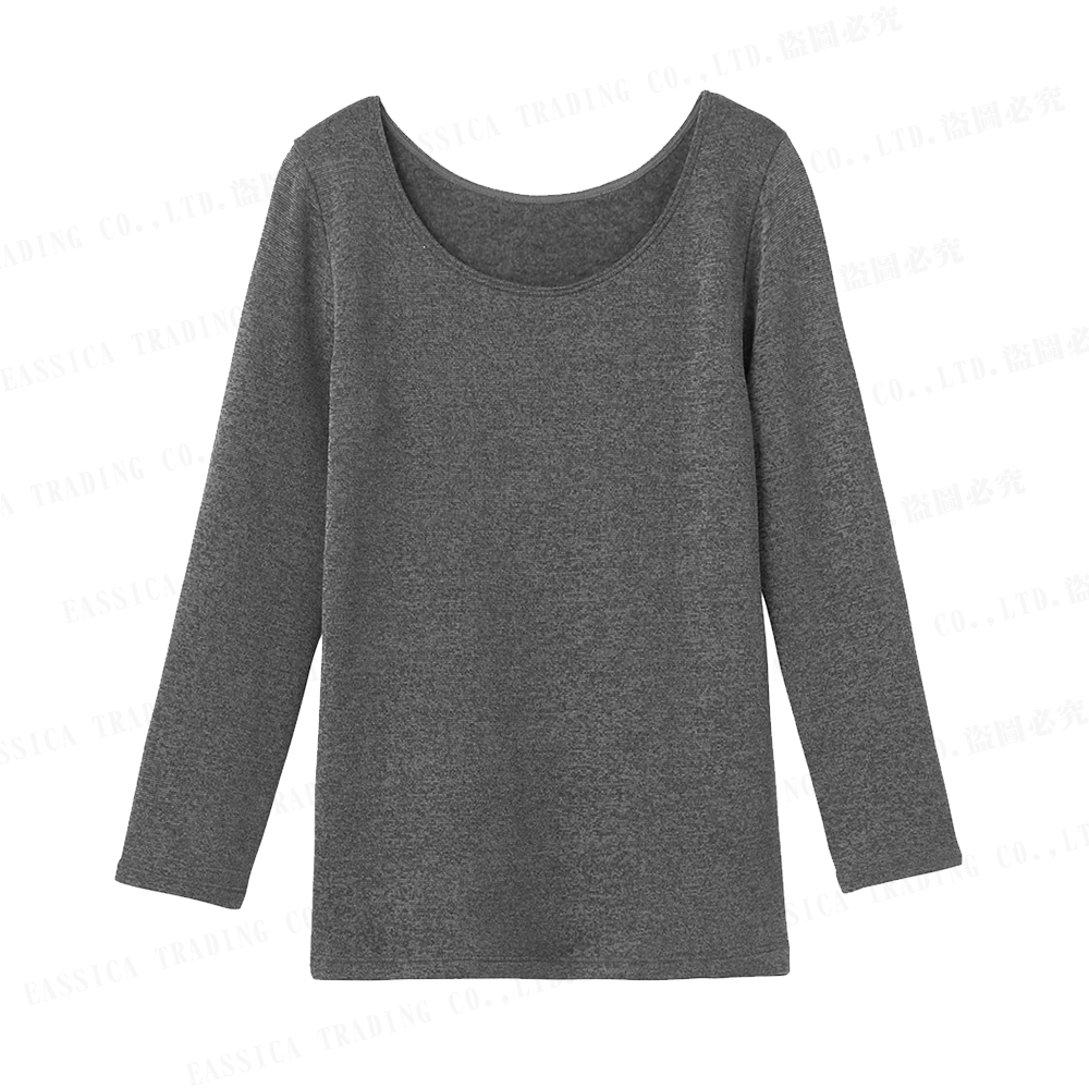 郡是女8分袖內衣(黑)