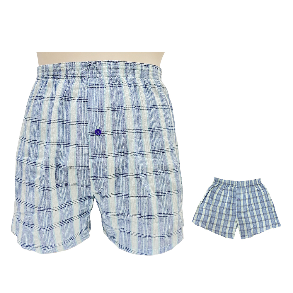 V.R男麻紗平口褲