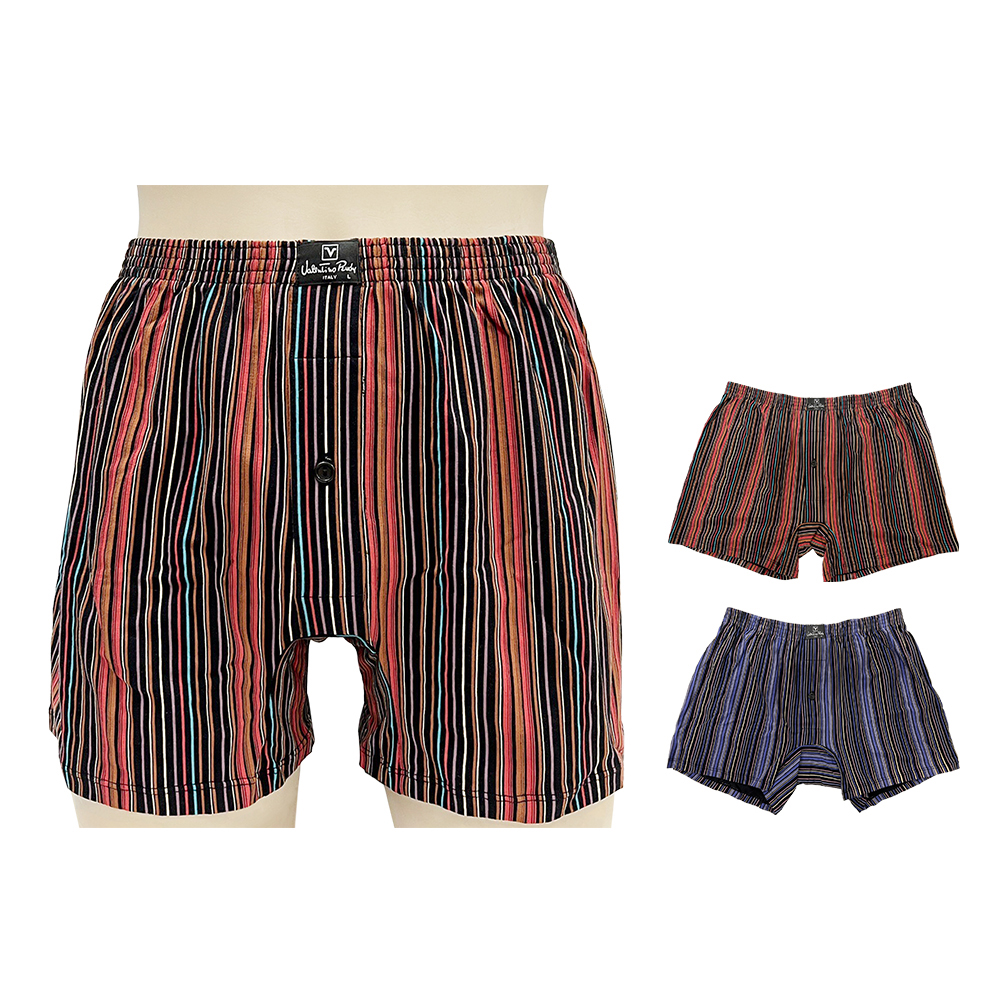 V.R彩虹條平口褲