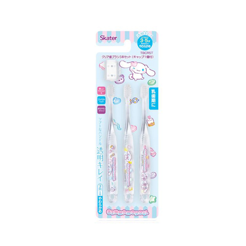 幼兒水晶牙刷大耳狗3支入附刷毛蓋TBCR5T(3~5歲/軟毛)