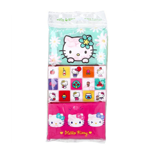 HAYASHI HelloKitty印花面紙(迷你型/8抽)6入1組