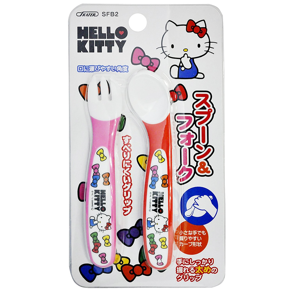 兒童餐具組(叉子+湯匙)HelloKitty