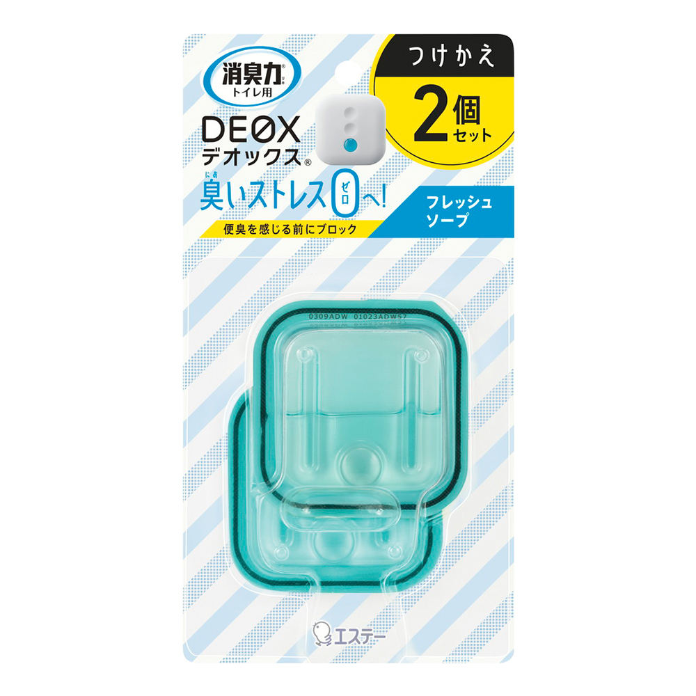 DEOX浴廁淨味消臭力補充劑組-清新皂香6mlx2入