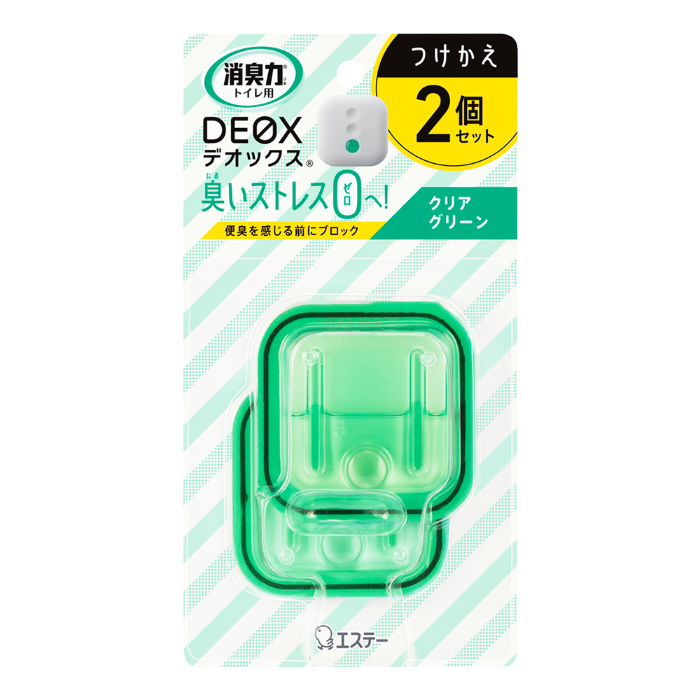 DEOX浴廁淨味消臭力補充劑組-清透綠香6mlx2入