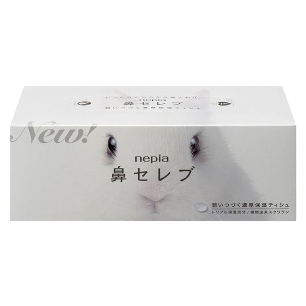 Nepia 鼻部超柔保濕盒裝面紙200抽 隨機包裝