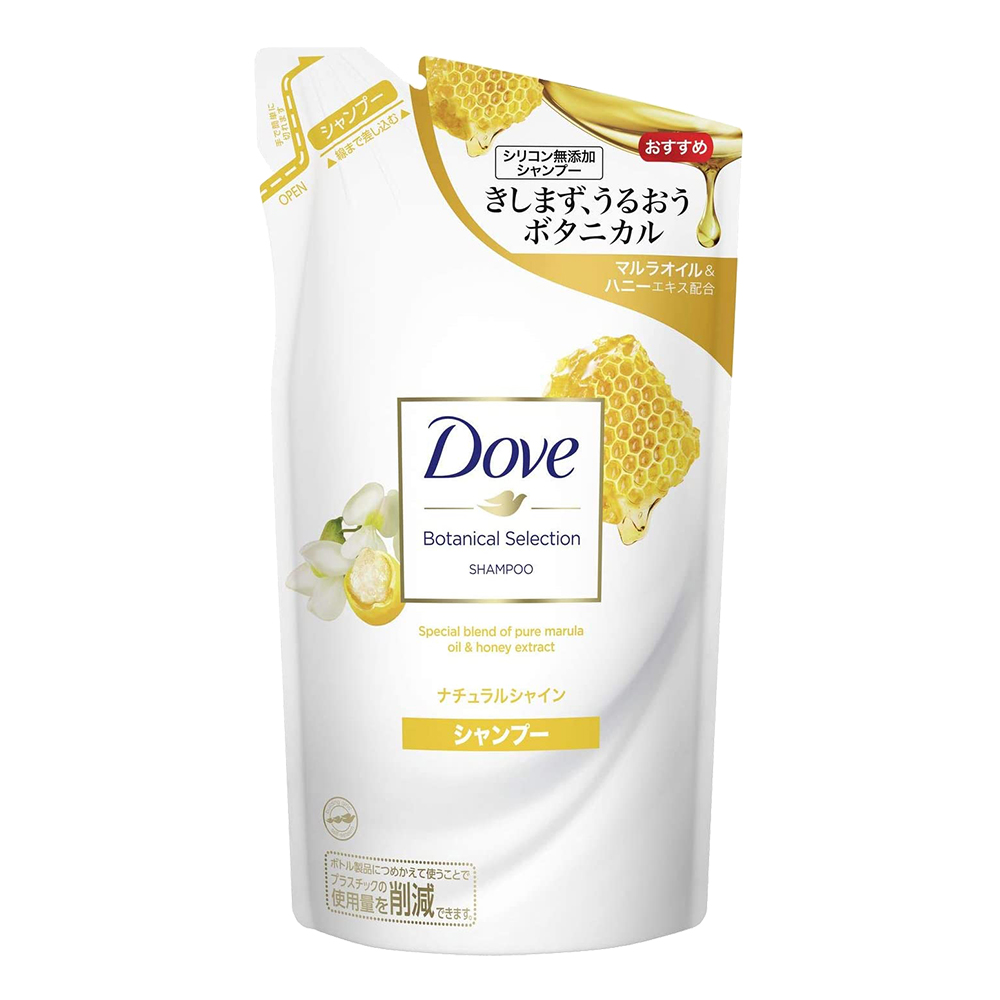 DOVE植萃保濕洗髮精補充包(蜂蜜亮澤/蜂蜜麝香)350g
