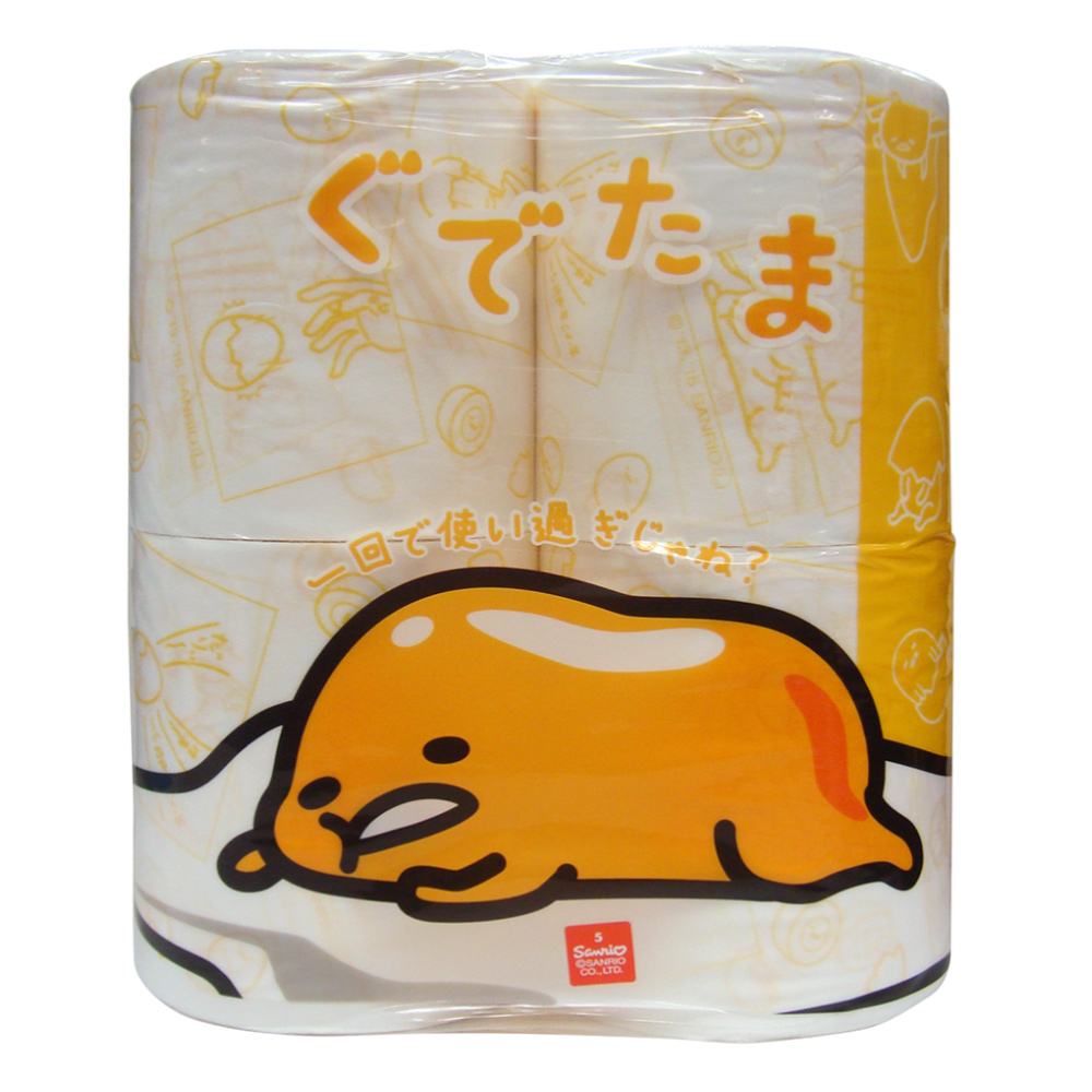 HAYASHI 蛋黃哥印花滾筒衛生紙(30m/4捲1袋)