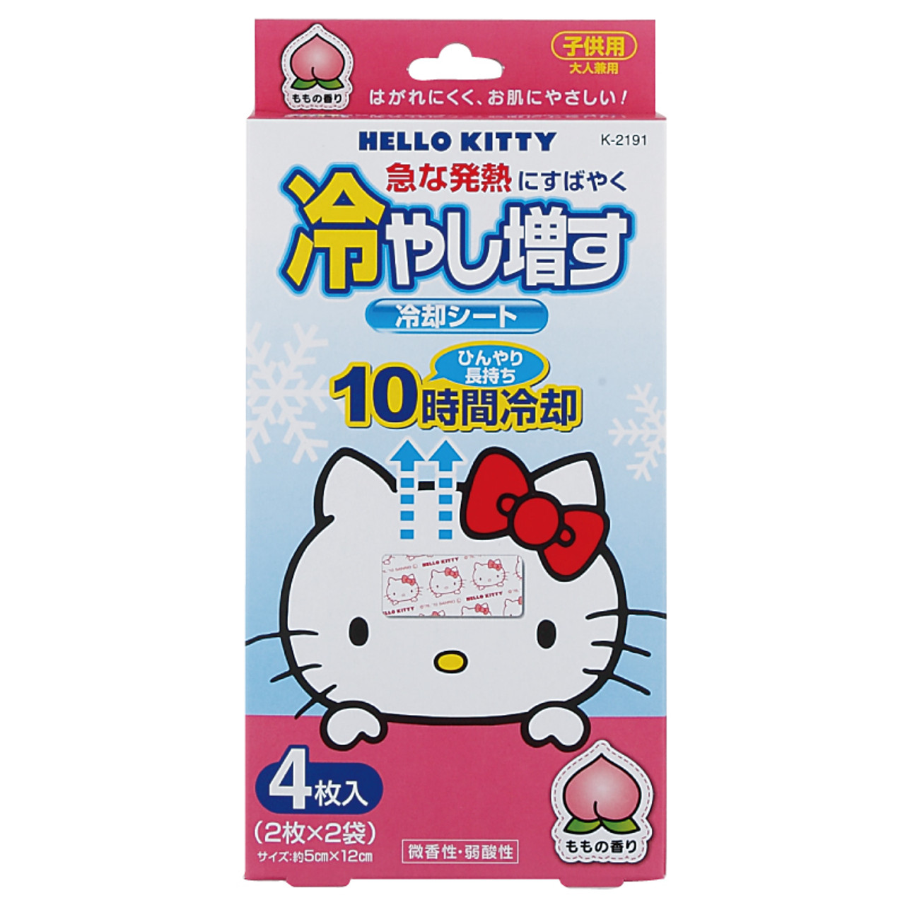 Hello Kitty退熱貼-蜜桃4枚入