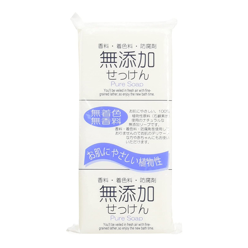 日本合成洗劑 純淨無添加香皂125g×3入