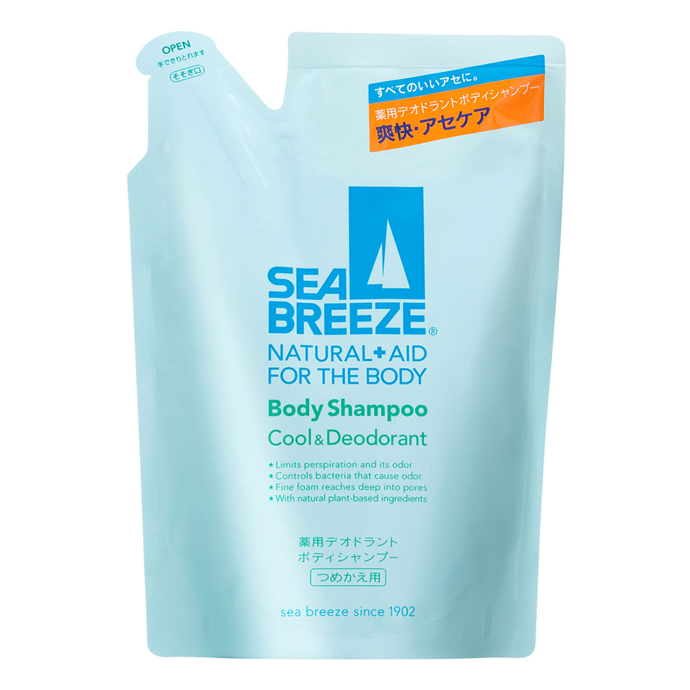 SEABREEZE涼爽清香沐浴乳補充包400ml