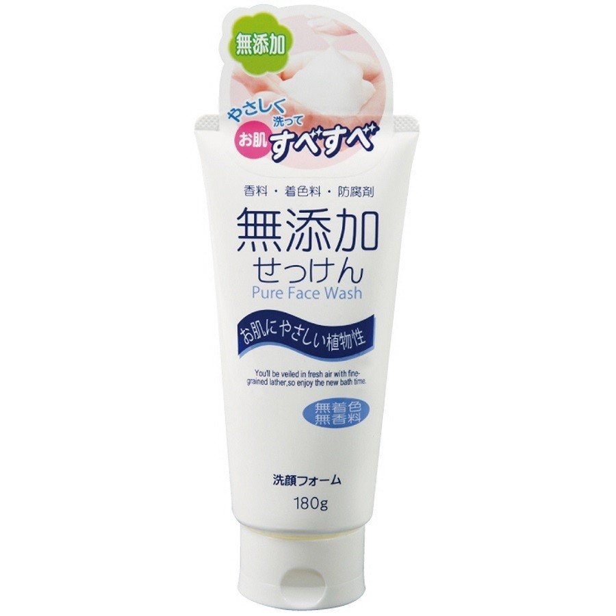 日本合成洗劑 純淨無添加植物性洗面乳180g