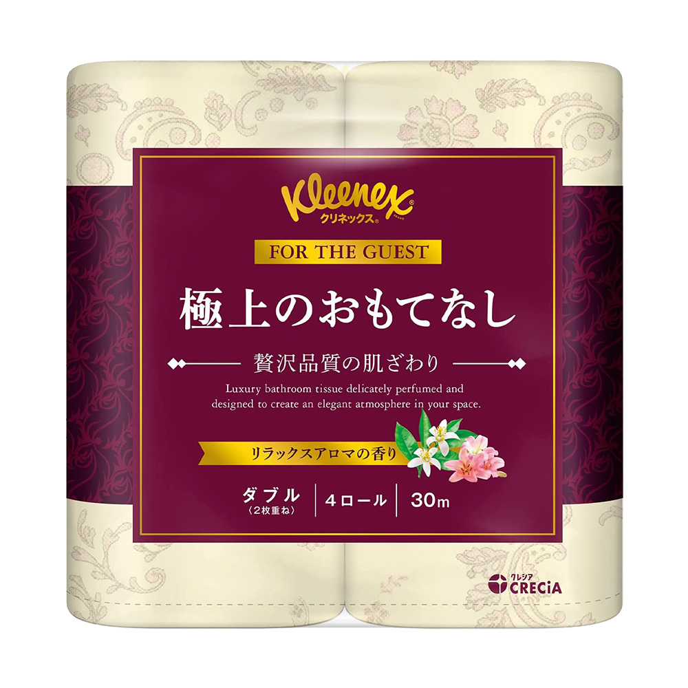 日本製紙 Crecia雙層滾筒衛生紙(奢華/4捲1袋)